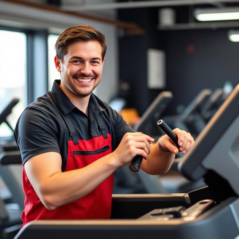 FitFix monteur repareert professioneel fitnessapparatuur bij klant aan huis